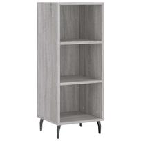 Sideboard Gray Sonoma 13.6 x 12.8 x 35.4 in (34.5 x 32.5 x 90 cm) Engineered Wood