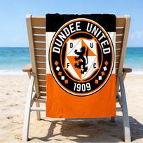 Dundee United Crest Printed Beach Towel, Super Soft Microfiber, Perfect Gift Birthday, for Pool, Beach, Travel, for family and friends 70cmx140cm(27x55inch)