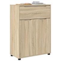 Bathroom Cabinet with Shelf Sonoma Oak 28.5 x 14.4 x 39.4 in (L x W x H)