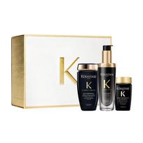 Kerastase toiletry set Black Diamond Key Source Cleansing and Care [Black Diamond] New version of hair care essential oil 75ml + shampoo 250ml + 80ml juoda