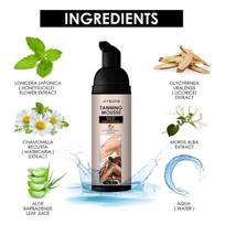 Dirbtinio įdegio putėsiai Tamsesnis Įdegis be saulės Bronzinis Ilgai išliekantis Maitinanti formulė Paplūdimiui Soliariumui Atostogoms one size