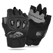 Seibertron SPS-5 Youth Unisex Goat Skin Impact Protection Breathable Sports Gloves Road Racing ATV Mountain Riding Touchscreen M juoda