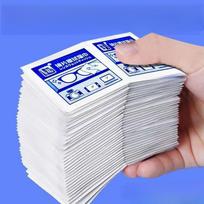 100 vnt. apsaugos nuo rasojimo servetėlių akiniams, jutikliniams ekranams ir kt. - Valo be dryžių, kompaktiškame dėžutėje 10pcs