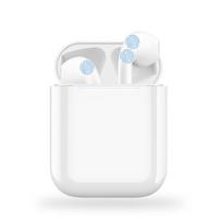 I12 TWS belaidės ausinės Bluetooth 5.0 Touch sportinės ausinės stereofoninės, skirtos iPhone Xiaomi Huawei Samsung Android telefonui balta