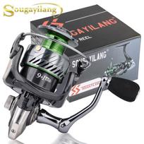 SOUGAYILANG 9+1BB 5.2:1 keičiamos rankenos žvejybos ritė, itin tvirta metalinė ritė, besisukantis žvejybos ratas Series 1000