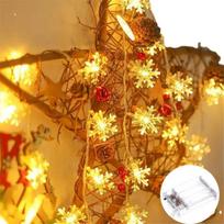 Snaigės LED girlianda, šviečianti pasakų švieselė, namų kalėdinės lemputės, vestuvių dekoras, kalėdinis dekoras namams, Navidad vakarėlio dekoracija Battery-1.5M 10Leds-1pc