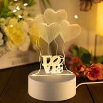 Extralink HOME NIGHT LIGHT FOUR HEARTS 3D OPTICAL ILLUSION FOR BEDROOM USB