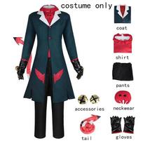 Anime Cosplay Hazbin Ell Suaugusiųjų Blitzo Uniformos Kostiumas Striukė Kelnės Su Uodega Apranga Helovynui Blitzo Cosplay Kostiumas S