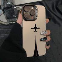Lėktuvo pakilimo suderinamas iPhone dėklas 14/15 Pro Max/16 Pro/17 Advanced modeliams iPhone 14 gray