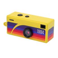 Keychain Thumb Camera Retro 1080P HD Small Camcorder Vintage Portable Thumb Camera with 0.96 in Screen Yellow geltona
