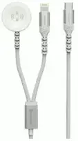Swissten Charger 2in1 Apple Watch + Lightning 1.2m