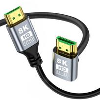 Extralink HDMI 2.1 Cable 8K HDR 2M Right Angle Cornered