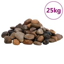 Polished Pebbles 25 kg Multicolour 2 5 cm