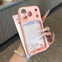 Applicable ins Apple 17promax mobile phone case large window summer new 18pro transparent 15/16 simple 13P iPhone18Pro