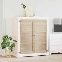 Cabinet Door 2 pcs Natural 49.5 x 2.1 x 110 cm Solid Pine Wood
