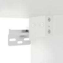 5 Piece Living Room Wall Unit with LED Lighting White Engineered Wood