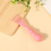 1Pc Hair Comb & Brush Cleaning Remover Embedded Handle Tool Comb Hair Brush Cleaner Comb Accessories rožinė