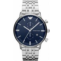 Emporio Armani AR1648 Mėlynas ciferblatas Chronografas Vyriškas laikrodis 43mm mėlyna