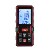 100m Lazerinis matuoklis LCD Skaitmeninis Lazerinis atstumo matuoklis Mini atstumo ieškiklis Atstumas/ Plotas/ Tūris/ with Dual Level Bubble juoda