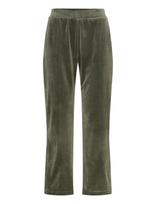 Hunkemöller - Pant Straight Leg Velours - Kelnės - Chaki spalva