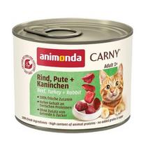 ANIMONDA Carny Adult Beef, turkey and rabbit - šlapias kačių maistas - 200g
