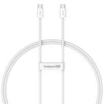 Baseus Superior Duomenų perdavimo kabelis iš USB C į USB C 1 m 30 W Balta