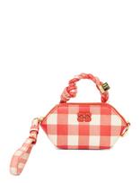 Ganni - Vichy Nano Bag - Sankabos - Raudona