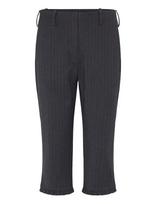 Ganni - Stretch Stripe Capri Pants - Kapri kelnės - Pilka
