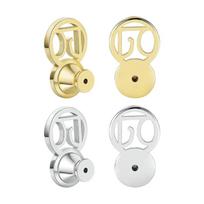Pack of 4 Earring Backs Ear Jewelry Replacement Oval Shape Earring Plugs Earrings Part Suitable for Daily Party Use balto aukso spalvos