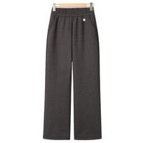 Mom's High-Waisted Velvet Wide-Leg Pants: Autumn/Winter 2025 Style for Middle-Aged & Elderly Women 3XL (115-130 jin)