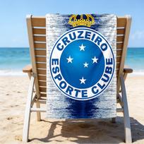Cru-zeiro Esporte Club Crest Printed Beach Towel, Super Soft Microfiber, Perfect Gift Birthday, for Pool, Beach, Travel, for family and friends 70cmx140cm(27x55inch)
