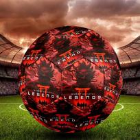 Ghost of Yotei Indoor Soccer Ball Size 5 Colorful All Ages Machine Stitched PVC Competition Ready Durable High-Bounce