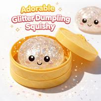 Kids Interactive Toy Dumpling Squishy Bao Design TPR Material White Compact Size