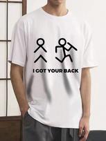 Unisex's Casual  I GOT YOU BACK  Graphic T-Shirt XL