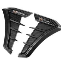 Anglies juodos spalvos automobilio sparno šoninės ventiliacijos angos oro įleidimo anga Automobilio rykliuko lipduko dangtelis Cadillac CTS CT5 CT6 XT5 XT6 STS XTS ATS SLS