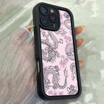 JT412 Pink Dragon for iPhone 17 16 15 14 13 Pro Max Samsung S26 S25 Ultra A17 A07 A56 A16 A15 A14 A13 Xiaomi 15T Redmi 15c Note 14 13 12 11 Soft Case for iPhone 5/5s juoda