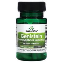 Swanson, genisteinas, ekstrahuotas iš dygliuotųjų kriaušių, be sojų, 125 mg, 60 daržovių kapsulių