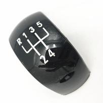 Chromuota Juoda Pavarų Perjungimo Rankenėlės Mygtuko Dangtelis Skoda Octavia MK2 II (04-08) II FL (08-11) Automobilių Aksesuarai 5 Speed Black