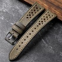 18 19 20 21 22mm Cowhide Watch strap For Omega Longines Rolex Tudor multihole Breathable Ltalian cow Leather Watchband bracelet 19mm pilka