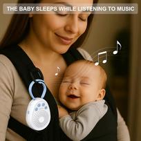 White Noise Machine for Baby Sleep with 20 Soothing Tracks, 4 Sound Types, Portable Sleep Aid for Infants, Rechargeable šviesiai mėlyna spalva
