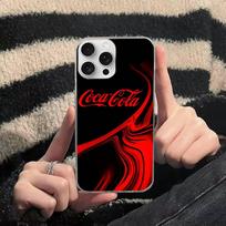 C-COCA Logo C-COLAS For iPhone 17 16 15 14 13 12 11 Plus Pro Max Satin Colorful glossy surface Phone Case iPhone 16pro max