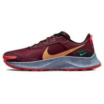 Nike Pegasus Trail 3 Tamsiai burokėlinės spalvos Vyriški sportbačiai Raudoni Juodi Ryškiai raudoni DA8697-600 41