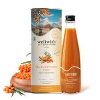 Ayuzera Himalajinių šaltalankių minkštimo koncentratas 300ml Šalto spaudimo Natūralus Vitaminas C Antioksidantas Omega Riebalų Rūgštys Sultys