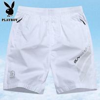 PLAYBOY Men's Casual Summer Drawstring Shorts XL balta