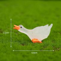 Shimmering Swan Resin Ornament Elegant Night Light Animal Figurine For Home Dcor Style A