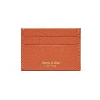 [Sporty & Rich] AC743CO Coral Sr Grained Card Wallet