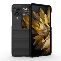 Taikoma OPPO Find N2 Flip sulankstomo mobiliojo telefono dėklui Find N3 magic shield odos pojūčio apsaugos nuo kritimo dėklui OPPO Find N2  Flip juoda