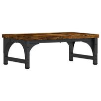 Monitor Stand Smoked Oak 37 x 23 x 14 cm Engineered Wood