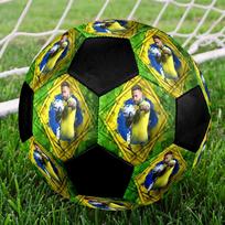 Neymar Soccer Ball Size 5 Colorful Machine Stitched PVC Competition Ready Durable High-Bounce