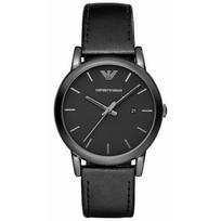 Emporio Armani AR1732 Luigi Classic Vyriškas laikrodis su juodu odiniu dirželiu 41mm